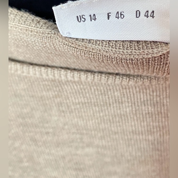 Akris Punto Beige Knit sweater size 14 - Picture 8 of 14